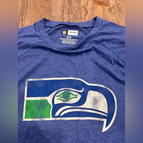 Seattle Seahawks Blue Long Sleeve Shirt NWOT - Picture 2 of 5